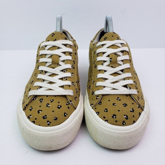 Madewell MWL Sidewalk Womens Size 5 Mini Leopard Recycled Canvas Low Shoes - Picture 5 of 11